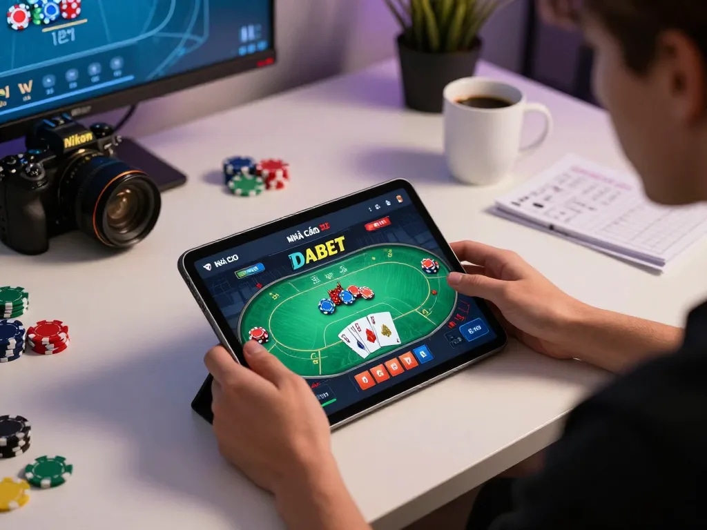 Engaging with the NHÀ CÁI DABET app for exciting mobile gambling strategy.