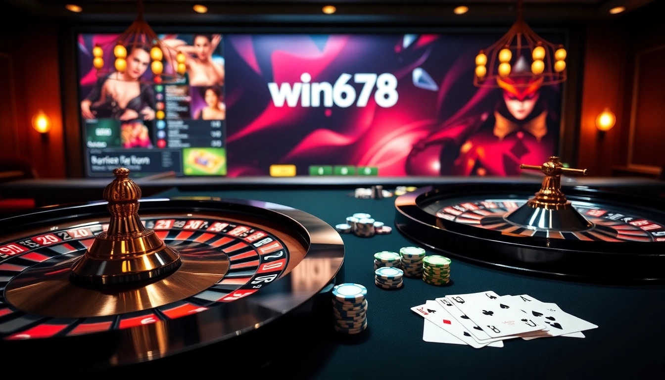 Experience thrilling gameplay at win678 with vibrant casino and online betting visuals.
