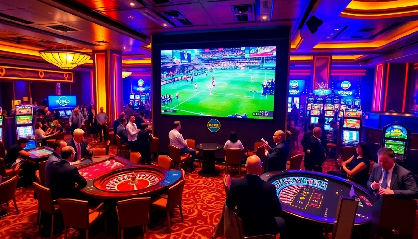 Experience the excitement of đá gà trực tiếp 67 in a vibrant casino setting with live matches.