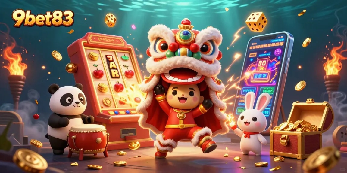 Experience thrilling jackpots at 9bet83 with lively casino characters and vibrant game elements.