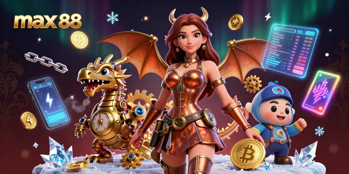 Experience thrilling gameplay at max 88 with immersive 3D graphics and vibrant casino elements.