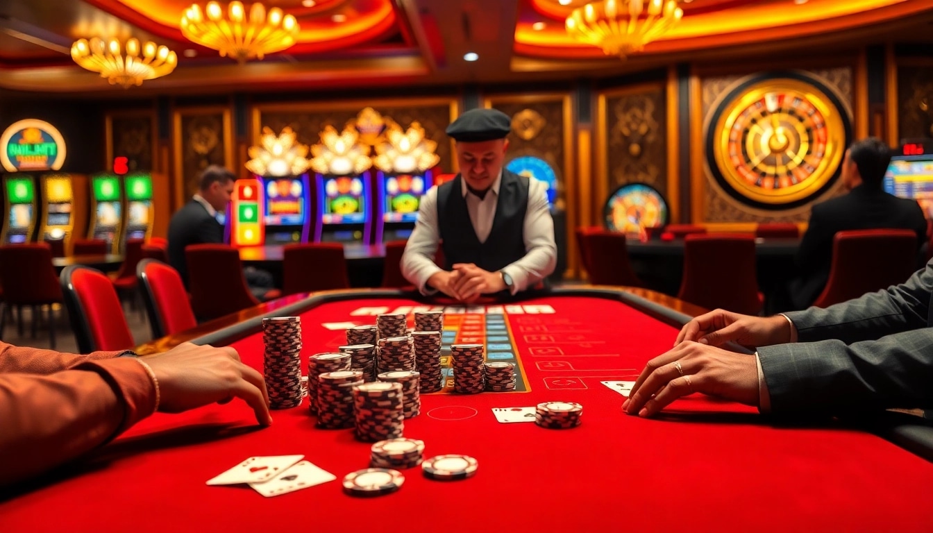 Experience real-time gaming fun at https://hot789.live/ with vibrant casino visuals, poker chips, and roulette.