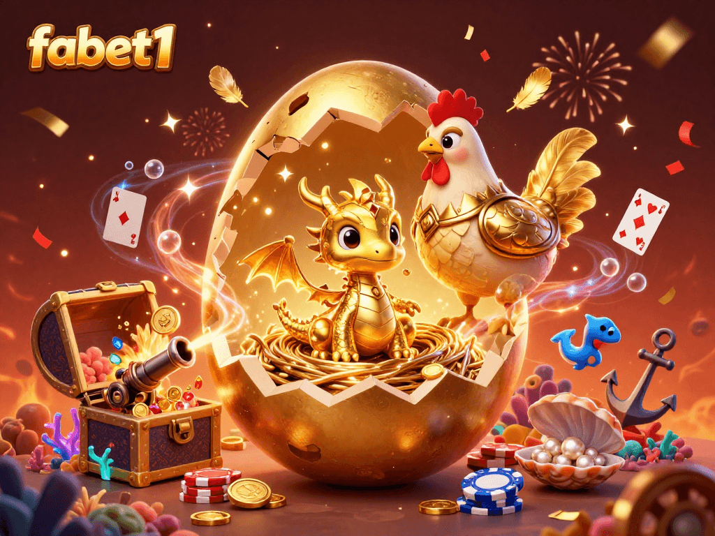 Play and win with fabet1 in this vibrant, ultra-detailed casino scene.