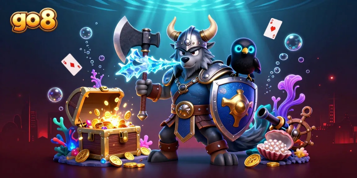 Experience the thrill of go 8 gaming with this dynamic 3D illustration showcasing action-packed casino elements.