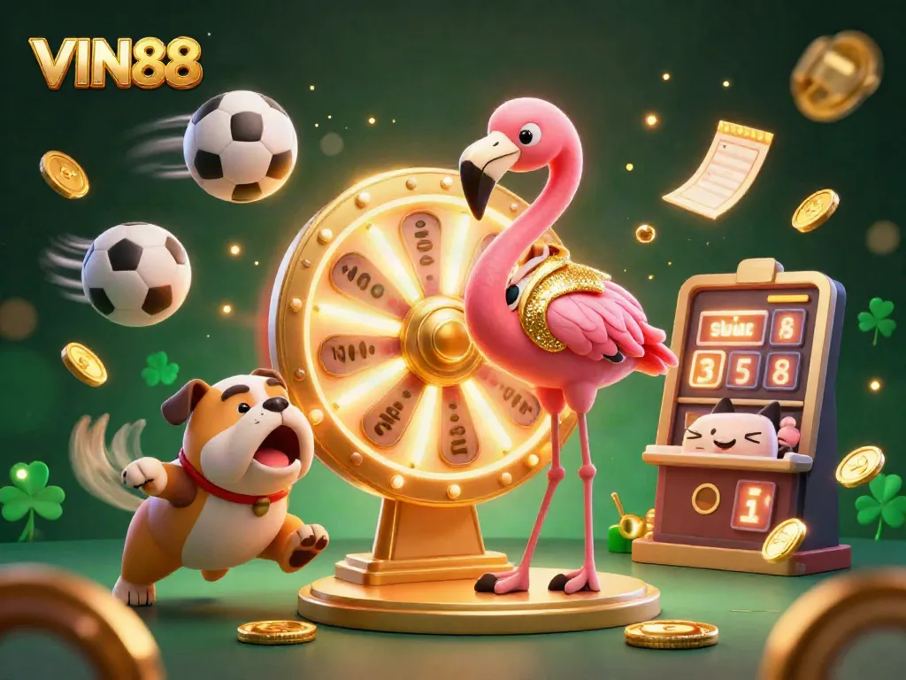 Experience winning moments at VIN88 with lively gambling elements and exciting characters.