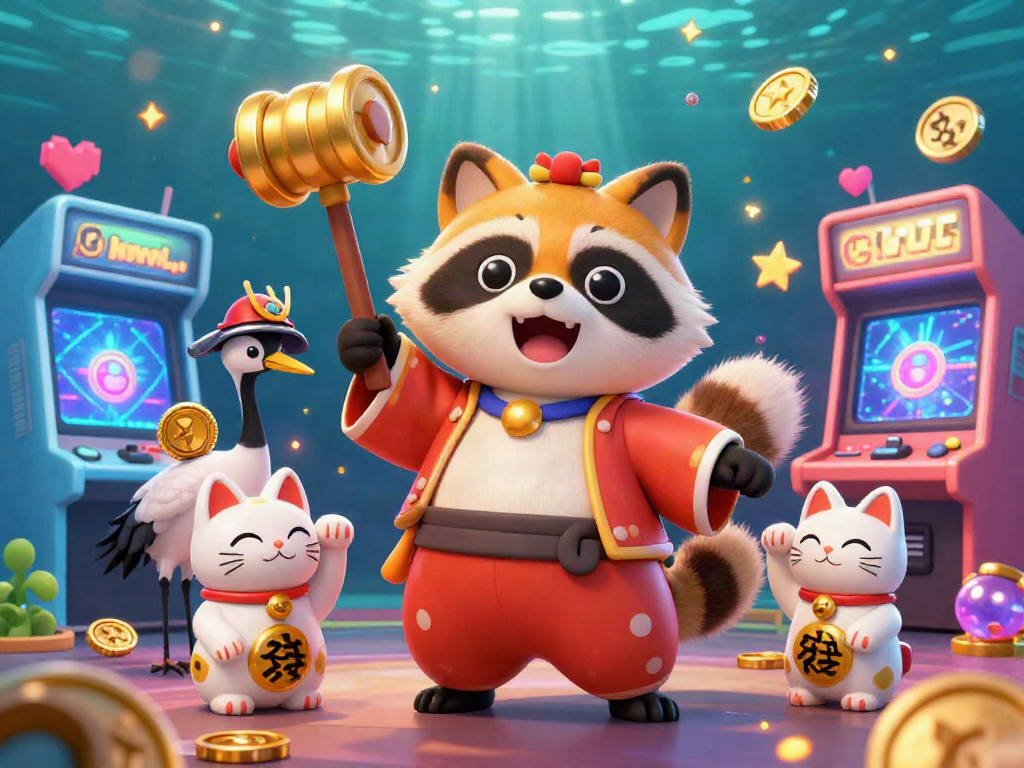 Enjoy thrilling games at b52club amidst 3D colorful casino elements and lucky charms.