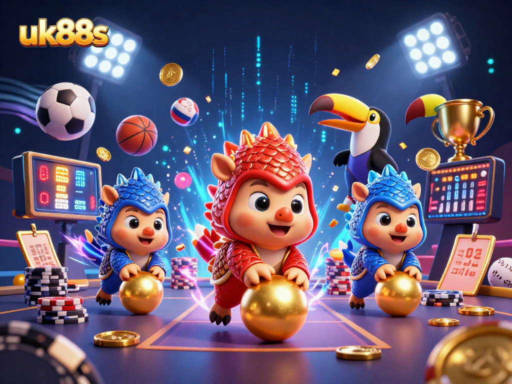 Engage with uk88s by watching rival pangolins compete in a dynamic casino-themed game.