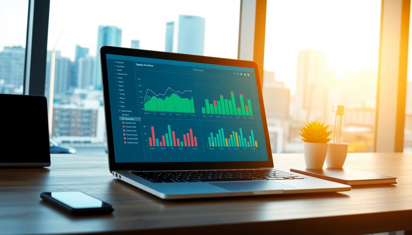 Visualize supply chain planning software on a modern desk with charts, enhancing productivity and business efficiency.