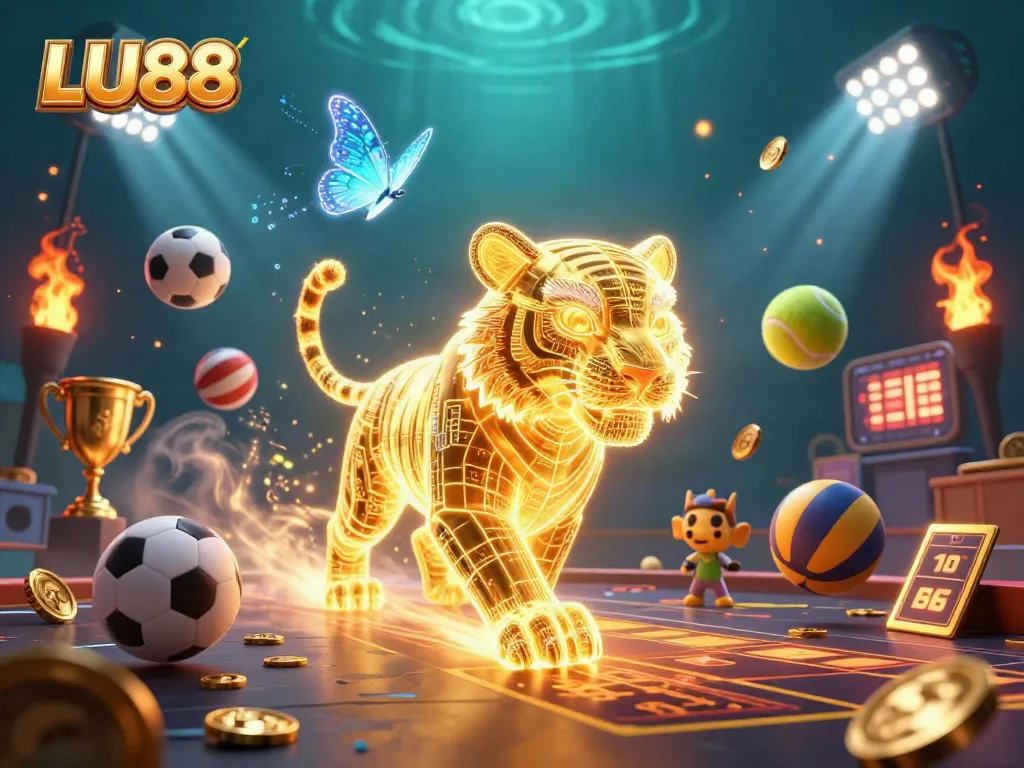 LU88 enhances sports betting with a dynamic casino atmosphere illustrating excitement and engagement.