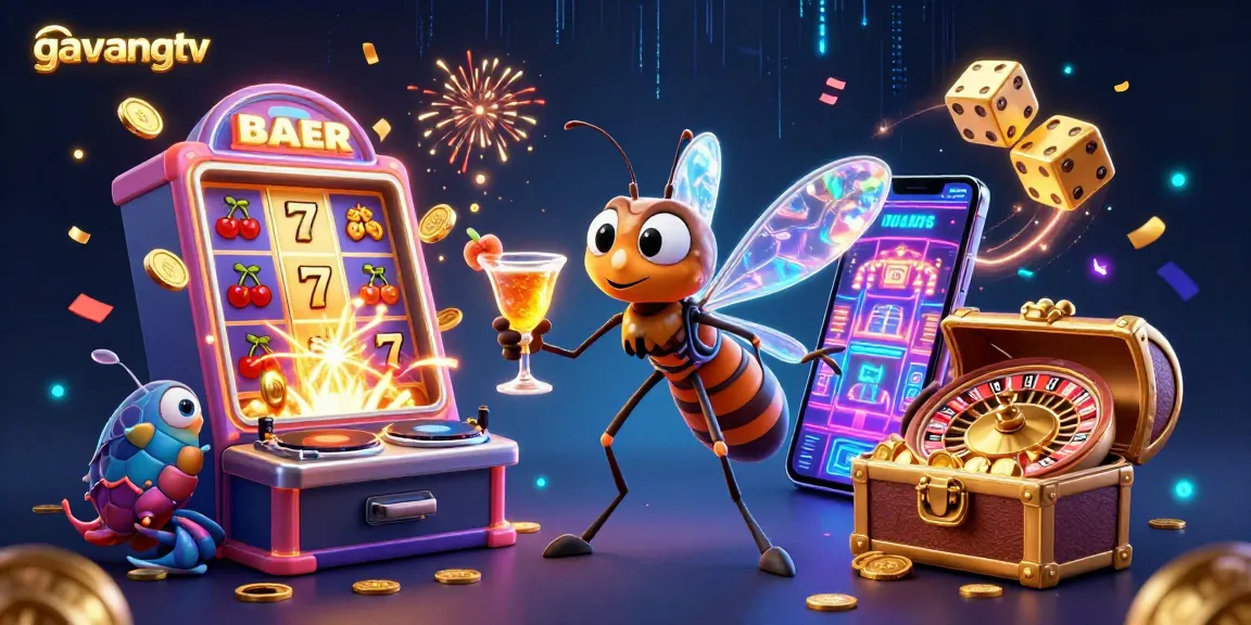 Engage with the vibrant world of gavangtv featuring casino-themed elements and lively characters.