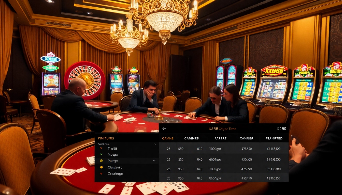Experience high-stakes poker action at XX88 with vibrant gaming atmosphere and premium visuals.