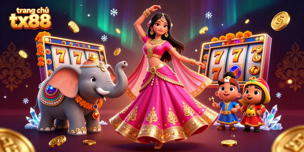 Experience excitement on trang chủ tx88 with vibrant slot games and dynamic characters in an engaging 3D scene.