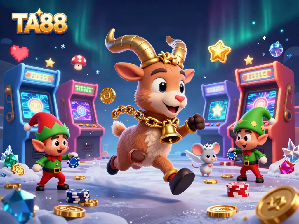 Engage in thrilling gameplay at TA88, featuring colorful characters in an exciting casino setting.