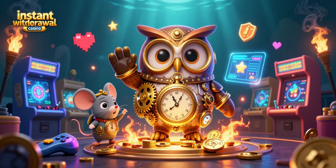Experience fast payouts at the instant withdrawal casino, featuring vibrant characters and rich gaming elements.