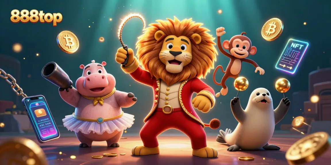 Engage in thrilling games at 888top casino with vibrant characters in a stunning illustration.
