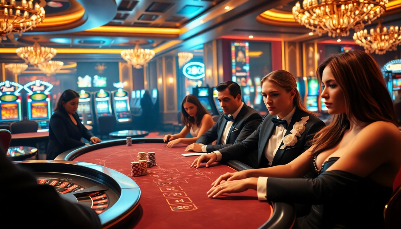 Experience thrilling gameplay at Du88.ad casino with vibrant roulette and poker action.