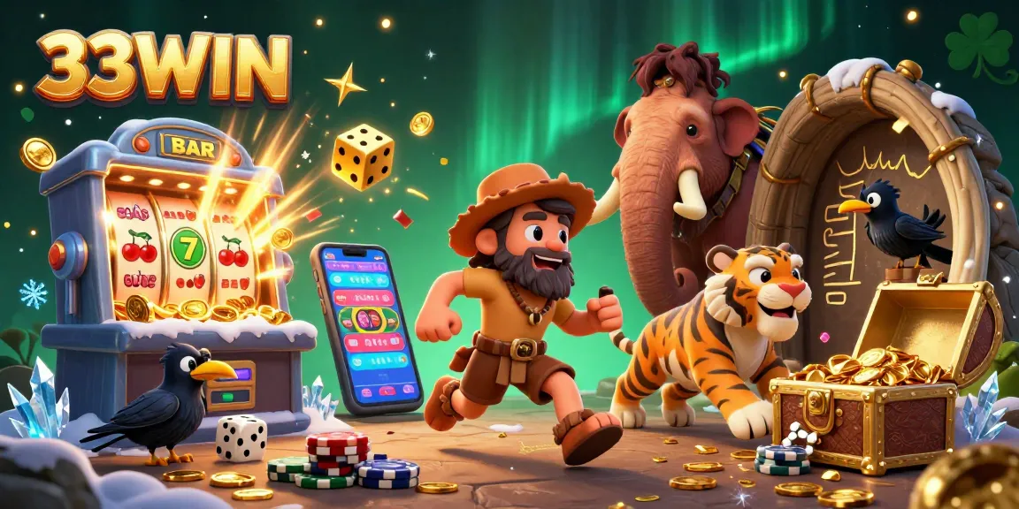 Engage in thrilling jackpots at 33WIN with caveman casino fun and explosive coin wins!