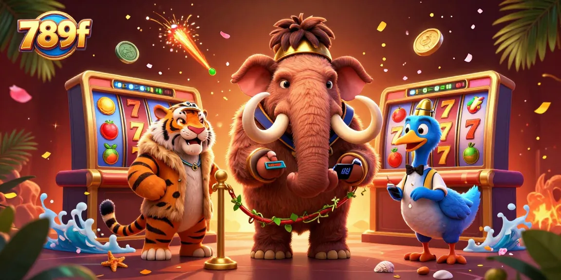 Experience the excitement of 789f casino with a lively 3D illustration showcasing its vibrant gaming atmosphere.