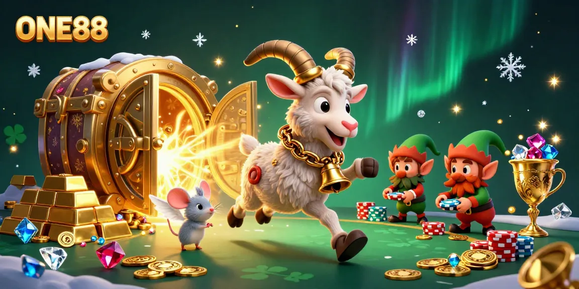 Engage in thrilling online gaming with ONE88's vibrant holiday-horror casino scene.